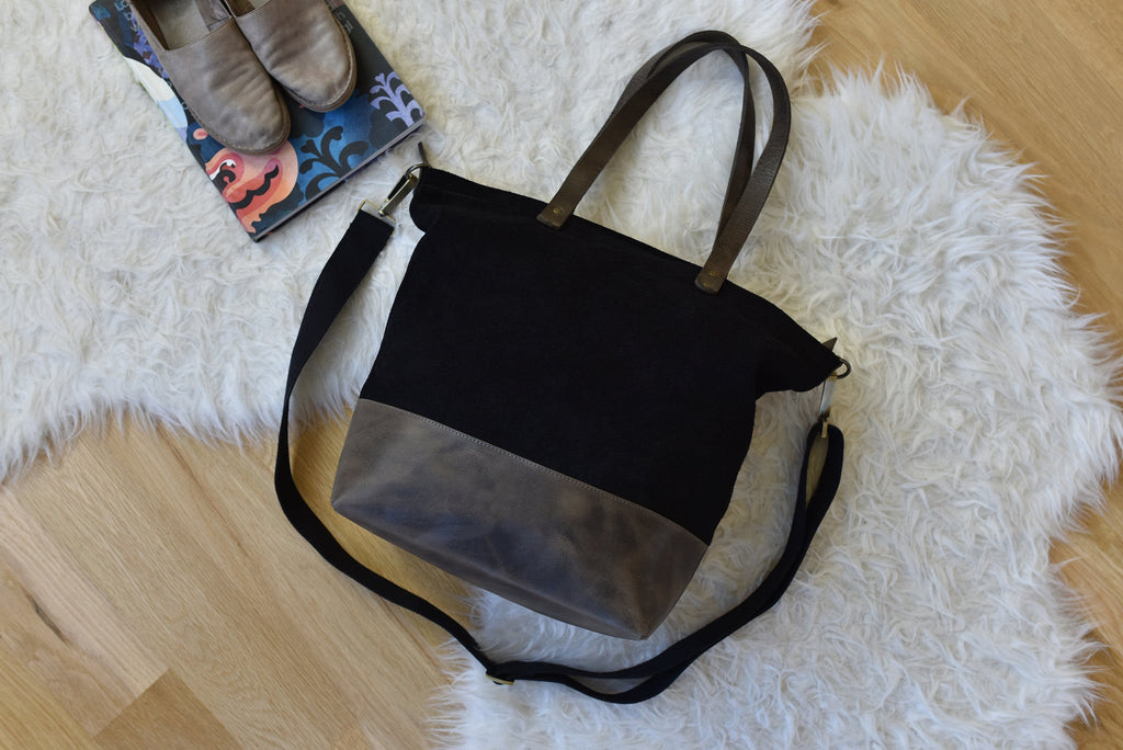 Boyfriend Tote Suede