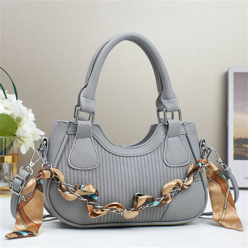 Elegant Braided Chain Handbag - Luxury Handmade Women's Crossbody Bag