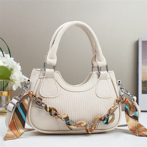 Elegant Braided Chain Handbag - Luxury Handmade Women's Crossbody Bag