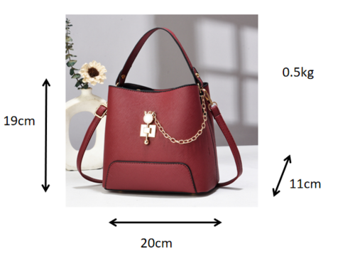 Classy Bucket Bag - Women Pu Leather Shoulder Women Bag Handbag