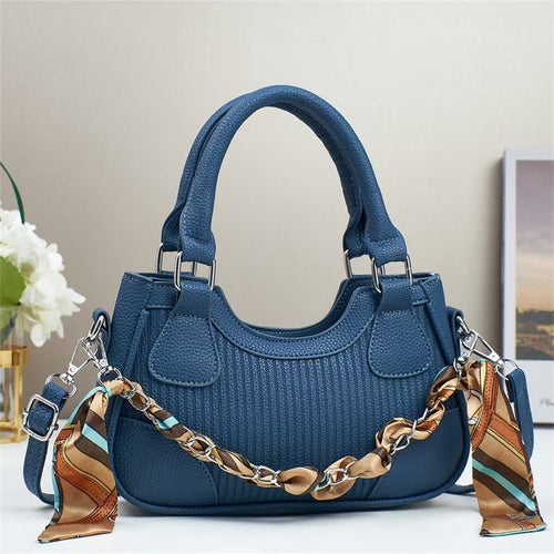 Elegant Braided Chain Handbag - Luxury Handmade Women's Crossbody Bag