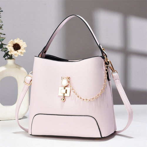 Classy Bucket Bag - Women Pu Leather Shoulder Women Bag Handbag