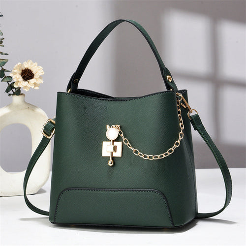 Classy Bucket Bag - Women Pu Leather Shoulder Women Bag Handbag